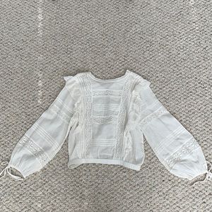 Long Sleeve Lace Blouse